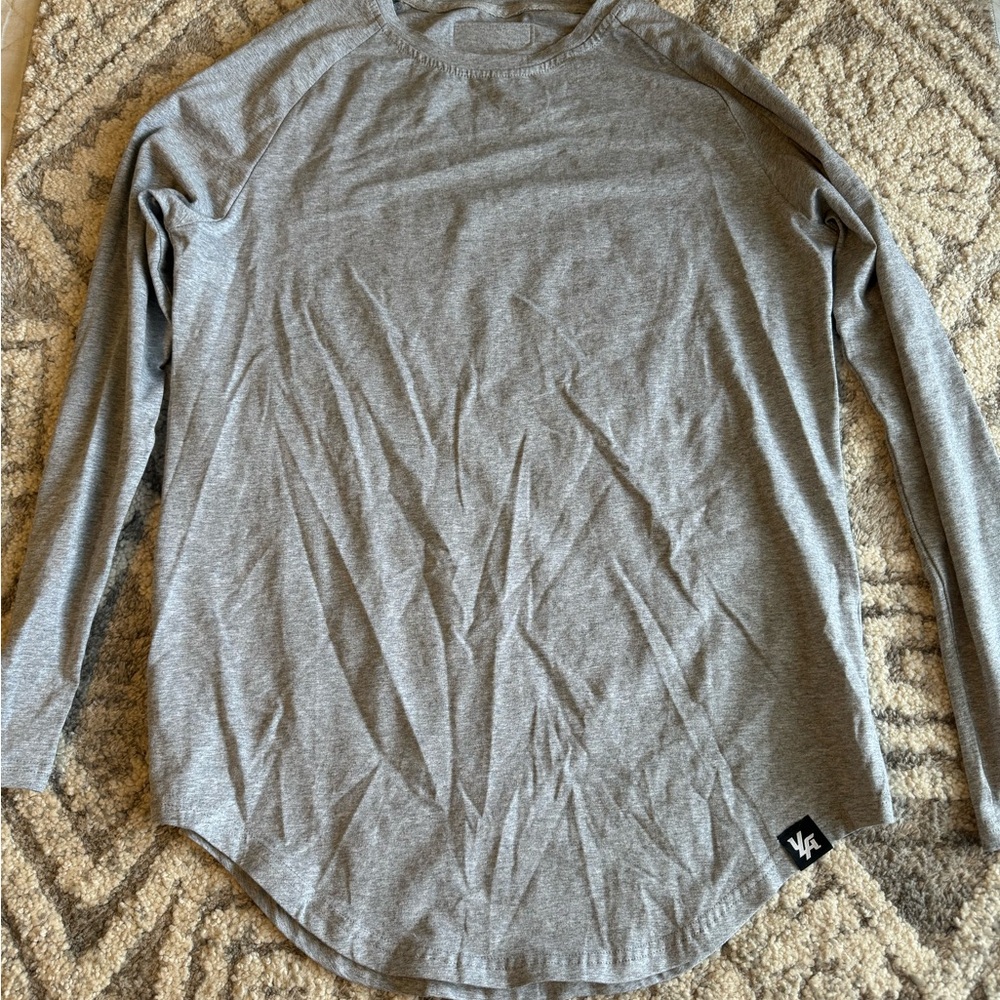 YoungLA 410 Perfect Raglan Long Sleeve Shirt (Heather Grey / Small)